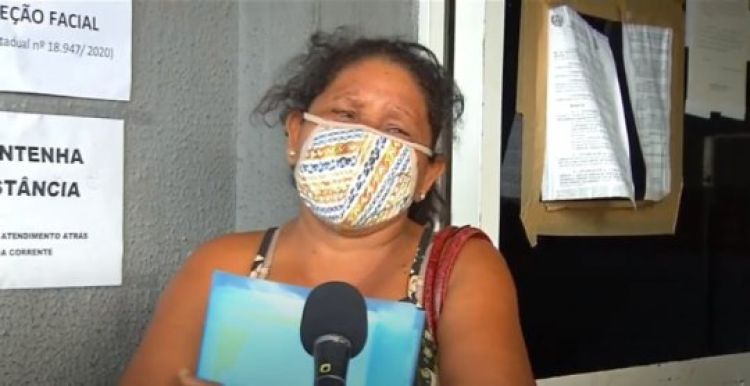 Mãe da vítima. Fonte:Meio Norte