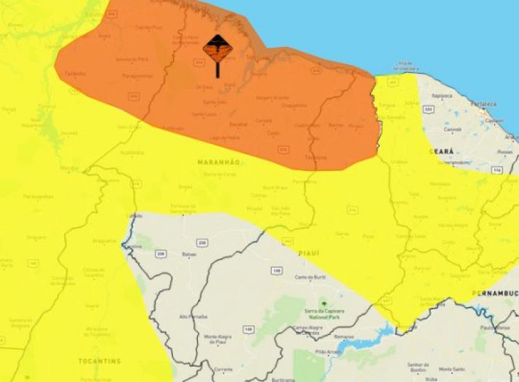 Chuvas intensas estão previstas para Piauí | FOTO: Inmet