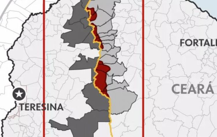Entendendo a disputa por terras entre o Piauí e o Ceará. Litígio está no STF — Foto: g1

