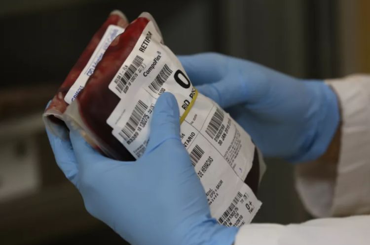 Bolsa de sangue para doação — Foto: Maurício Vieira/Secom/Divulgação