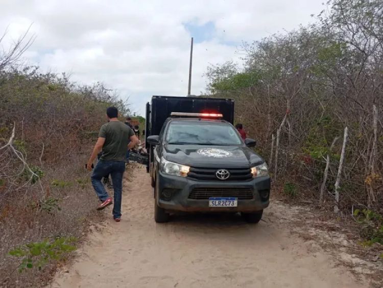 Jovem suspeito de estuprar criança é encontrado morto e com corpo carbonizado em Parnaíba — Foto: Divulgação/PMPI