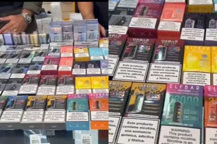 Cigarros eletrônicos apreendidos - Foto: Policia Civil