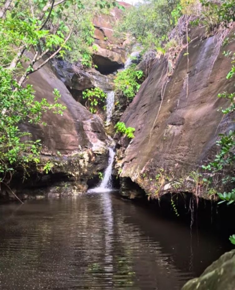 Cachoeira do Funil, localizado na serra de Santo Antônio