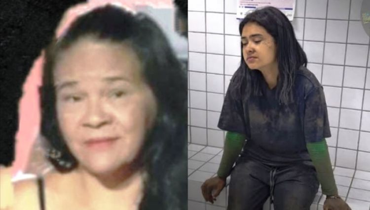 Vitima e suspeita. Fotos: plantaoparnaiba24horas