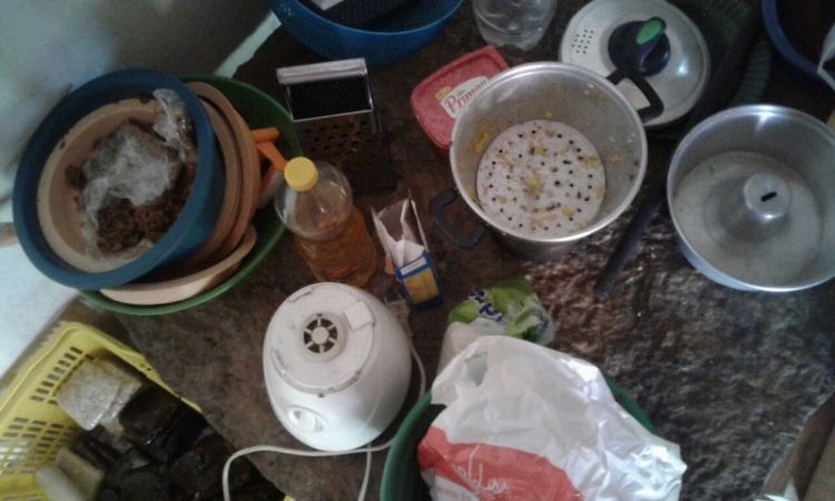 Local onde as crianças e adolescentes foram encontrados em local  insalubre