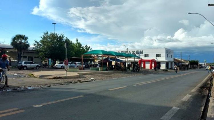 Praça da Bandeira, e adjacência, é uma das áreas atingidas. Foto: Campo Maior Em Foco