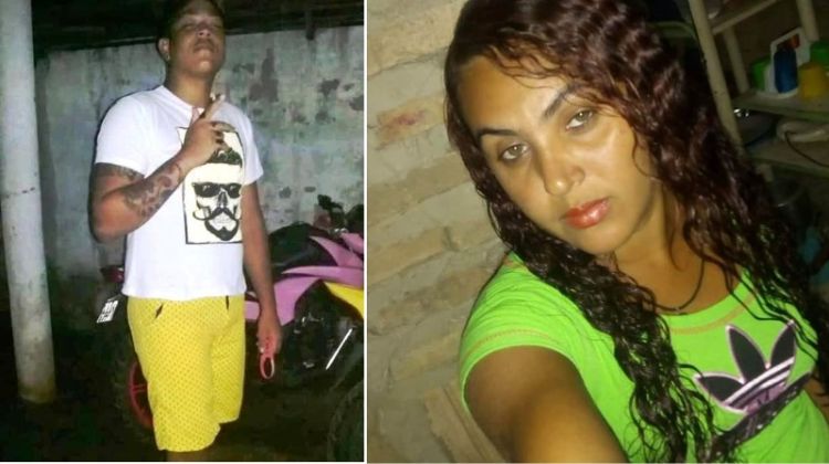 Duas das vítimas dos tiros disparados por dois homens em uma motocicleta. Fotos: Reprodução